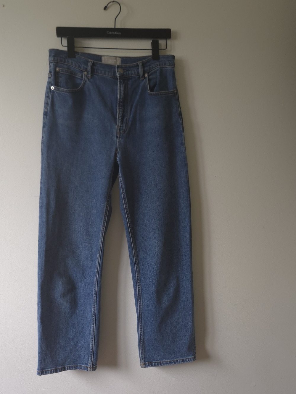 Everlane The Way-High Jean High-Rise Straight Leg Organic Cotton Denim Wash